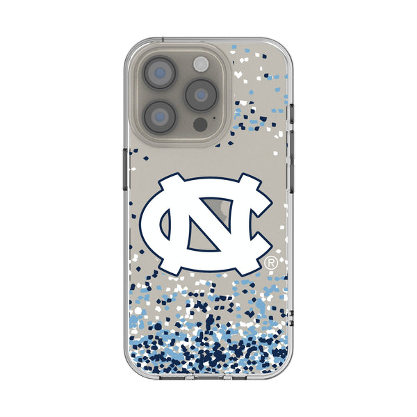 University of North Carolina Tar Heels Confetti iPhone Clear Phone Case for Apple iPhone