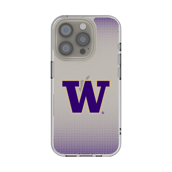 University of Washington Huskies Linen iPhone Clear Phone Case for Apple iPhone