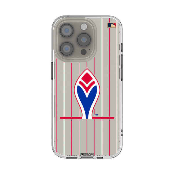 Atlanta Braves 1972-1975 - Cooperstown Collection Pinstripe iPhone Clear Phone Case for Apple iPhone
