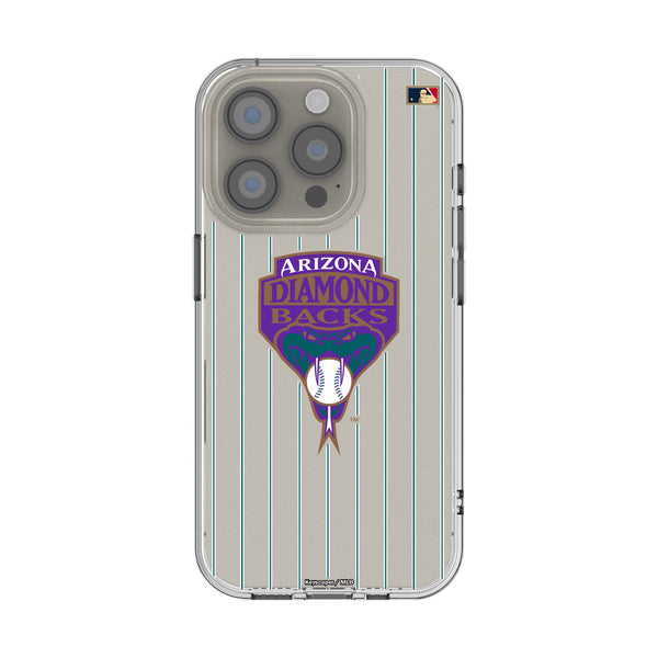 Arizona Diamondbacks 1999-2006 - Cooperstown Collection Pinstripe iPhone Clear Phone Case for Apple iPhone