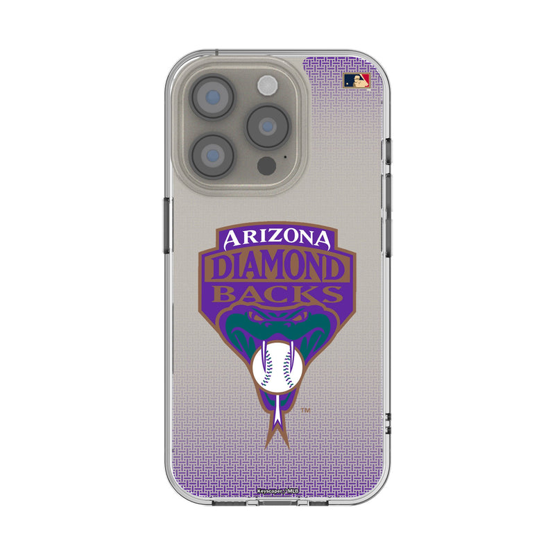 Arizona Diamondbacks 1999-2006 - Cooperstown Collection Linen iPhone Clear Phone Case for Apple iPhone
