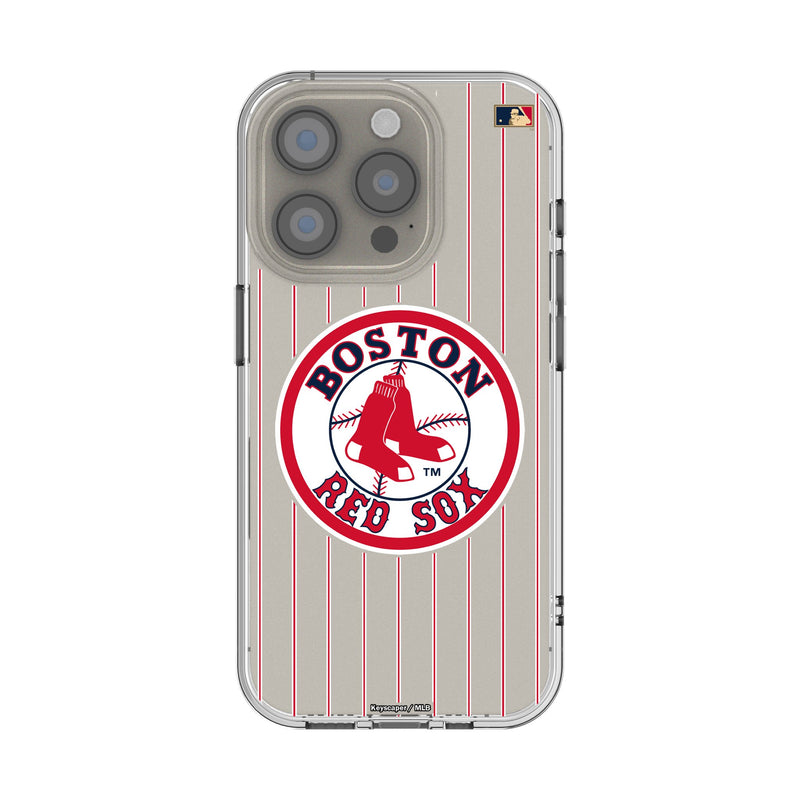 Boston Red Sox 1976-2008 - Cooperstown Collection Pinstripe iPhone Clear Phone Case for Apple iPhone