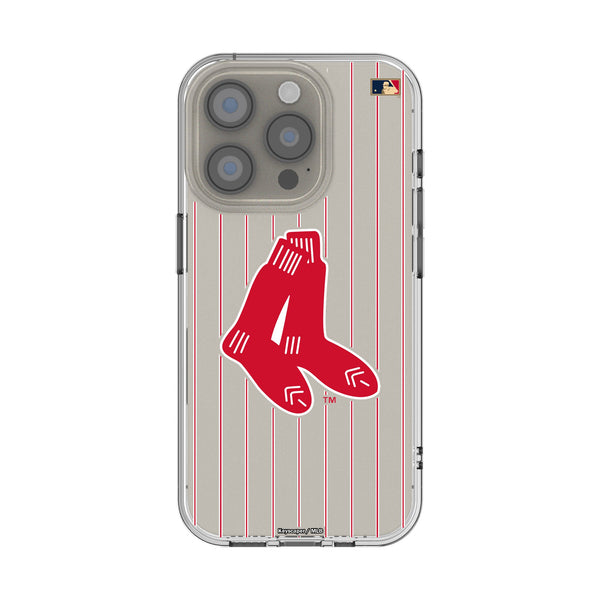 Boston Red Sox 1924-1960 - Cooperstown Collection Pinstripe iPhone Clear Phone Case for Apple iPhone