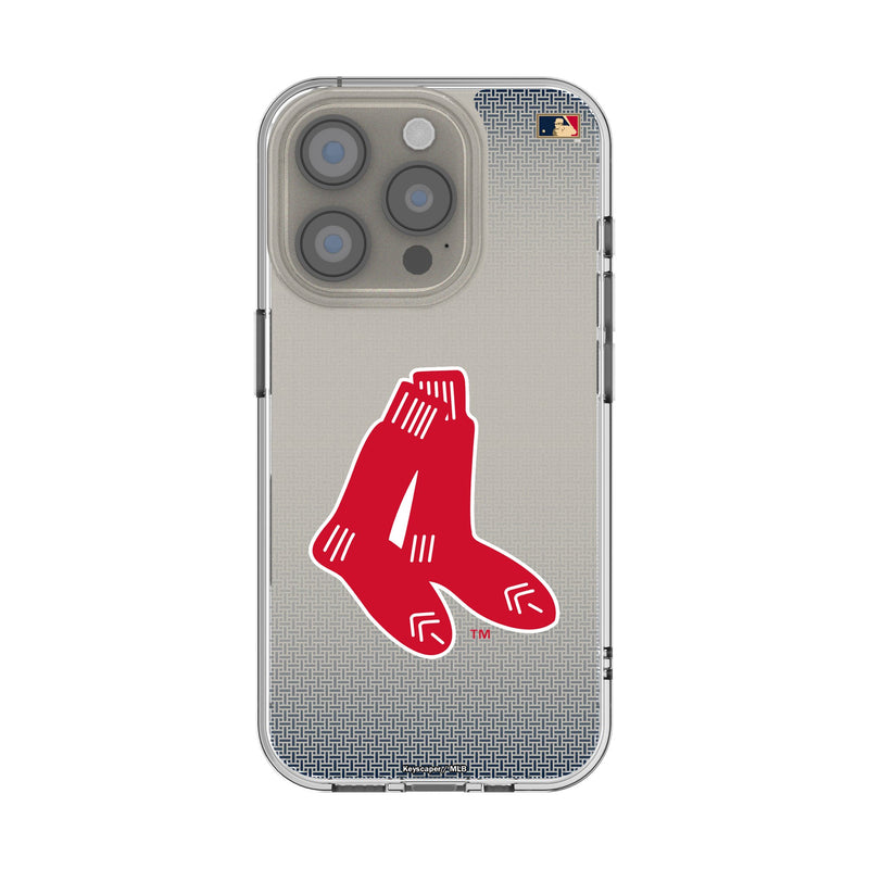 Boston Red Sox 1924-1960 - Cooperstown Collection Linen iPhone Clear Phone Case for Apple iPhone