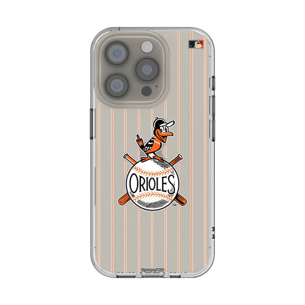Baltimore Orioles 1954-1963 - Cooperstown Collection Pinstripe iPhone Clear Phone Case for Apple iPhone