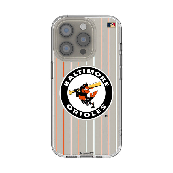 Baltimore Orioles 1966-1969 - Cooperstown Collection Pinstripe iPhone Clear Phone Case for Apple iPhone