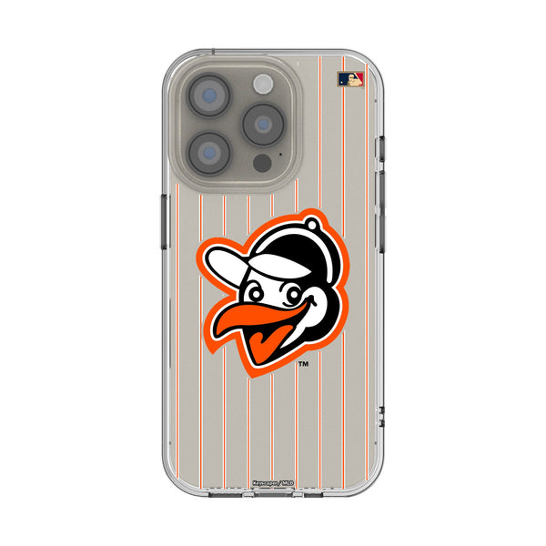 Baltimore Orioles 1955 - Cooperstown Collection Pinstripe iPhone Clear Phone Case for Apple iPhone