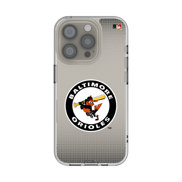 Baltimore Orioles 1966-1969 - Cooperstown Collection Linen iPhone Clear Phone Case for Apple iPhone