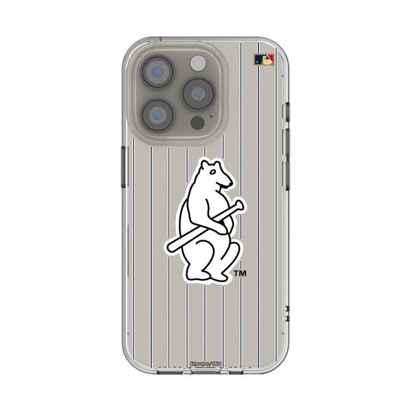 Chicago Cubs 1914 - Cooperstown Collection Pinstripe iPhone Clear Phone Case for Apple iPhone