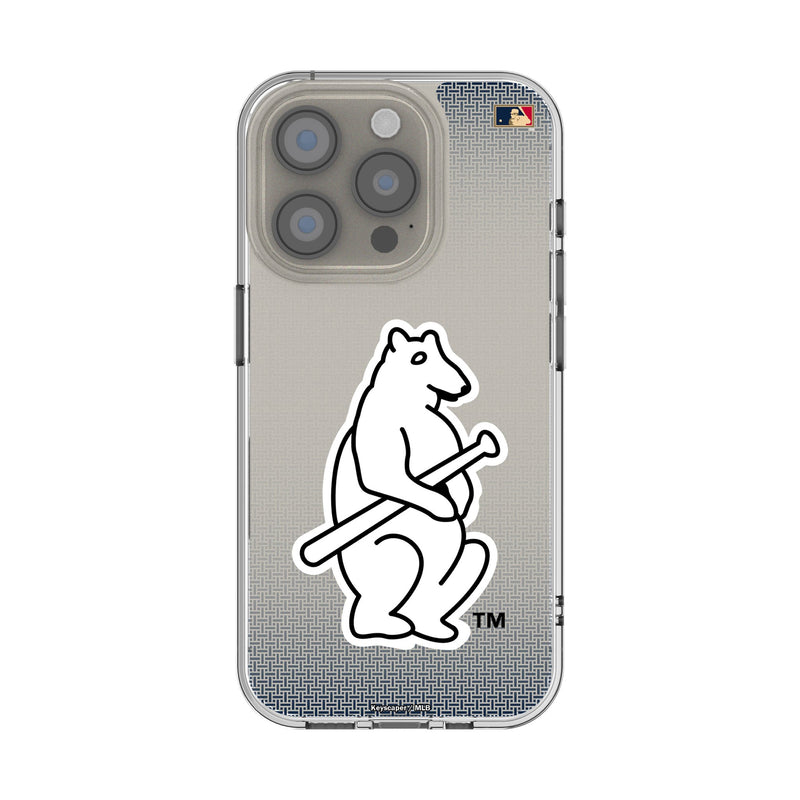 Chicago Cubs 1914 - Cooperstown Collection Linen iPhone Clear Phone Case for Apple iPhone