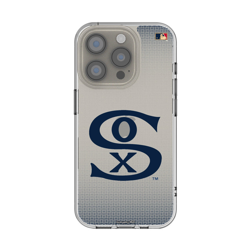 Chicago White Sox Road 1919-1921 - Cooperstown Collection Linen iPhone Clear Phone Case for Apple iPhone