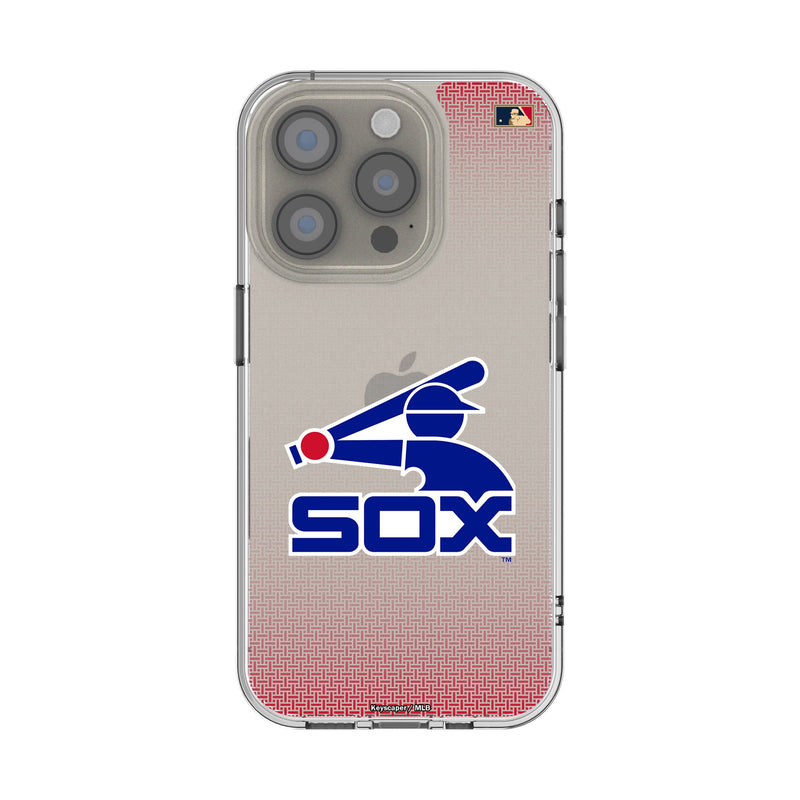 Chicago White Sox 1976-1981 - Cooperstown Collection Linen iPhone Clear Phone Case for Apple iPhone