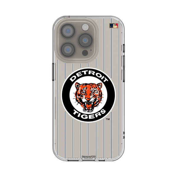 Detroit Tigers 1961-1963 - Cooperstown Collection Pinstripe iPhone Clear Phone Case for Apple iPhone