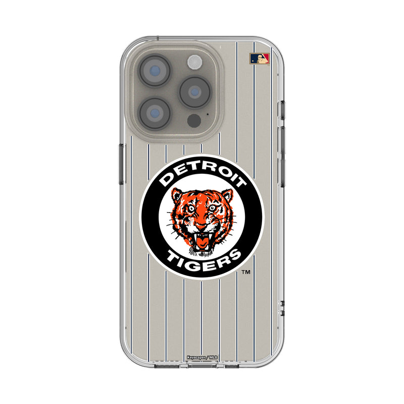 Detroit Tigers 1961-1963 - Cooperstown Collection Pinstripe iPhone Clear Phone Case for Apple iPhone