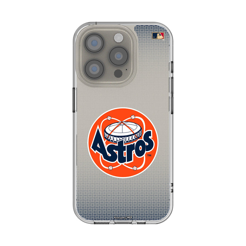 Houston Astros 1977-1993 - Cooperstown Collection Linen iPhone Clear Phone Case for Apple iPhone
