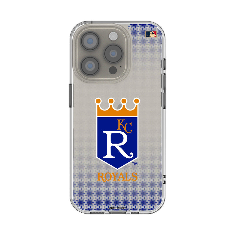 Kansas City Royals 1969-1978 - Cooperstown Collection Linen iPhone Clear Phone Case for Apple iPhone