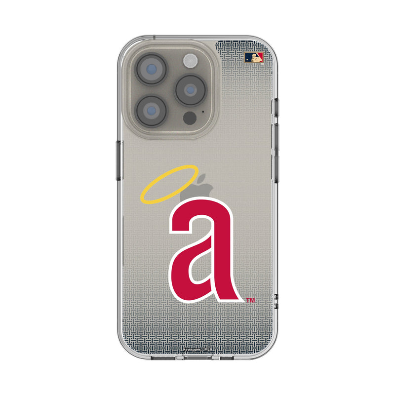 LA Angels 1971 - Cooperstown Collection Linen iPhone Clear Phone Case for Apple iPhone