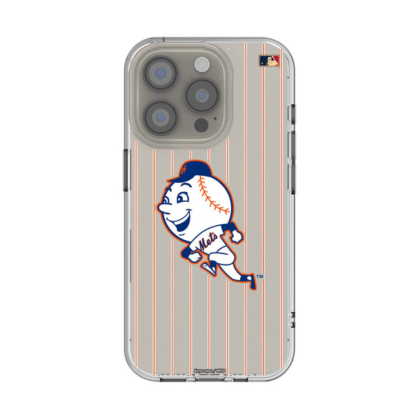New York Mets 2014 - Cooperstown Collection Pinstripe iPhone Clear Phone Case for Apple iPhone