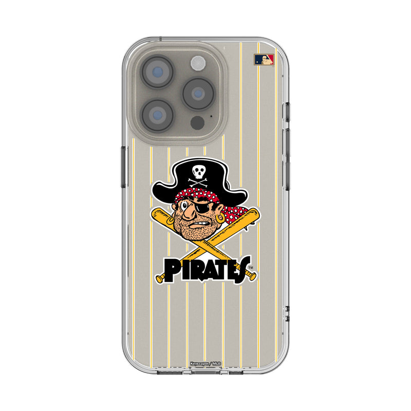 Pittsburgh Pirates 1958-1966 - Cooperstown Collection Pinstripe iPhone Clear Phone Case for Apple iPhone