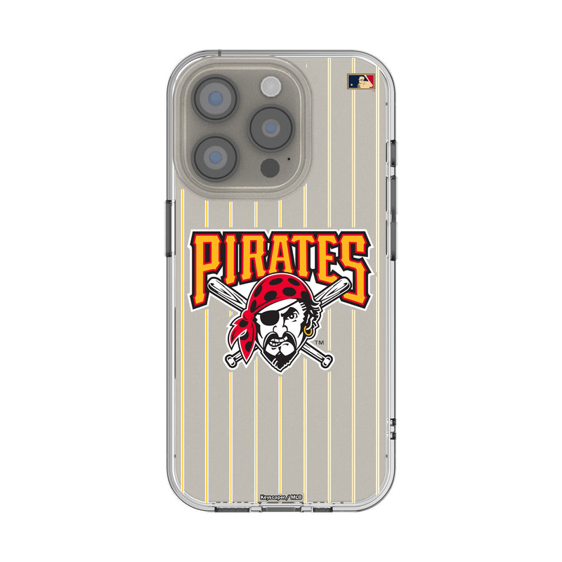 Pittsburgh Pirates 1997-2013 - Cooperstown Collection Pinstripe iPhone Clear Phone Case for Apple iPhone