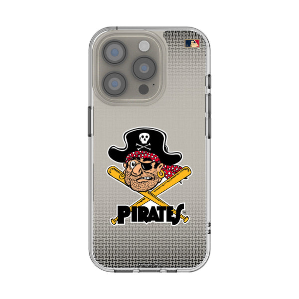 Pittsburgh Pirates 1958-1966 - Cooperstown Collection Linen iPhone Clear Phone Case for Apple iPhone