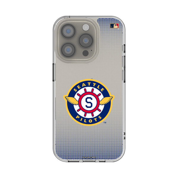 Seattle Pilots 1969 - Cooperstown Collection Linen iPhone Clear Phone Case for Apple iPhone