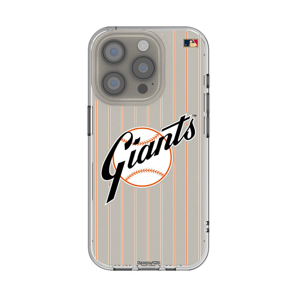San Francisco Giants 1958-1967 - Cooperstown Collection Pinstripe iPhone Clear Phone Case for Apple iPhone