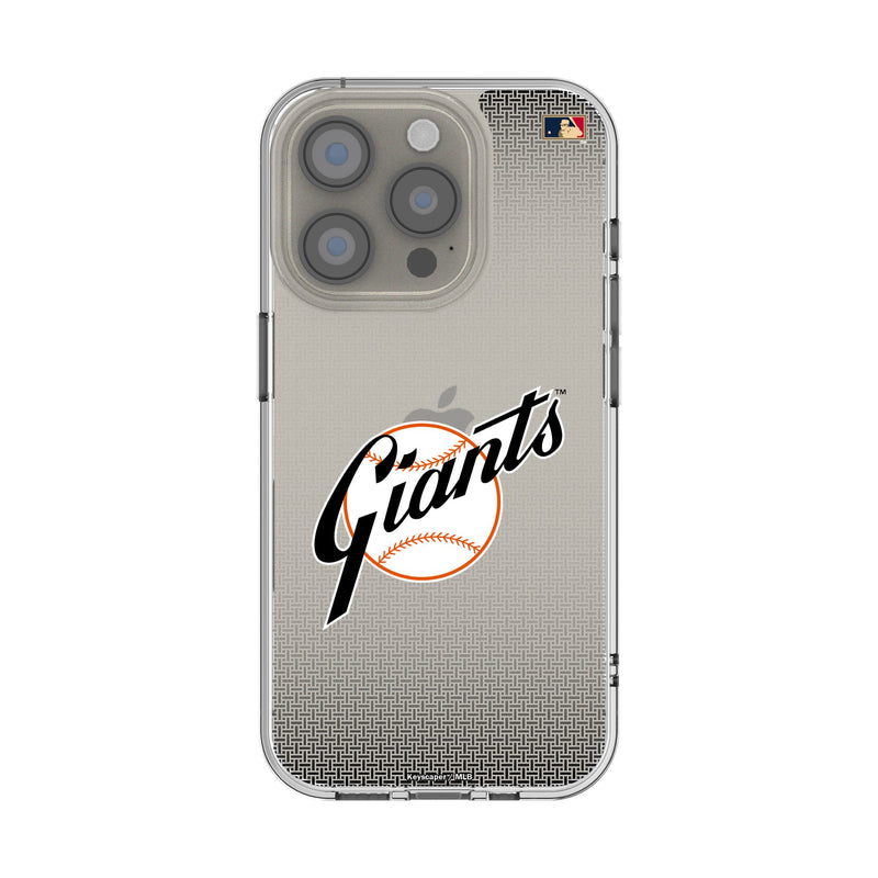 San Francisco Giants 1958-1967 - Cooperstown Collection Linen iPhone Clear Phone Case for Apple iPhone