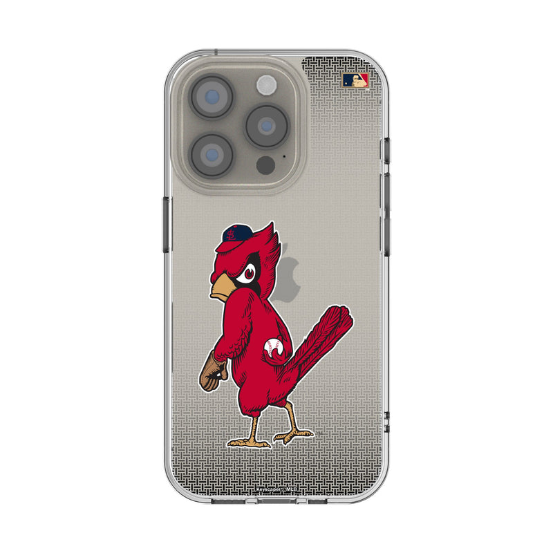 St Louis Cardinals 1950s - Cooperstown Collection Linen iPhone Clear Phone Case for Apple iPhone