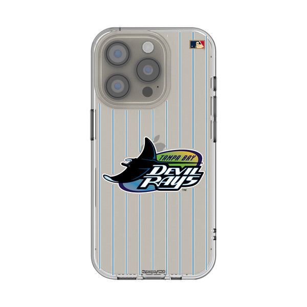 Tampa Bay 1998-2000 - Cooperstown Collection Pinstripe iPhone Clear Phone Case for Apple iPhone
