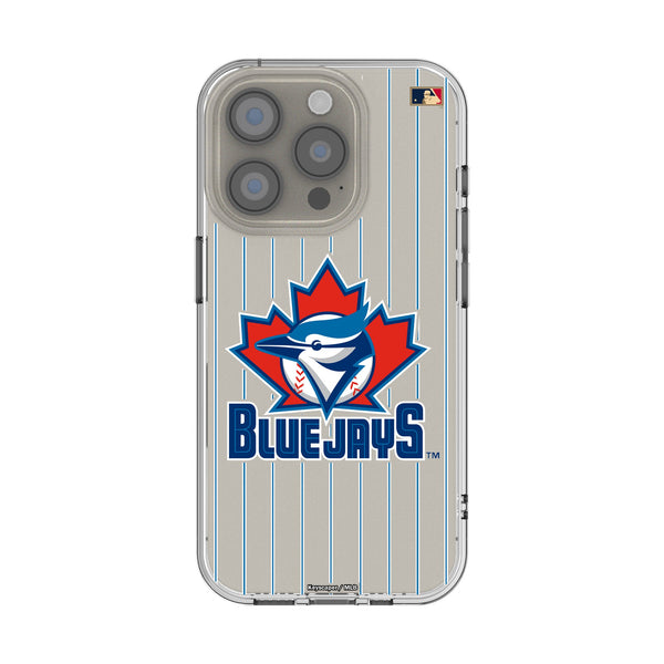 Toronto Blue Jays 1997-2002 - Cooperstown Collection Pinstripe iPhone Clear Phone Case for Apple iPhone