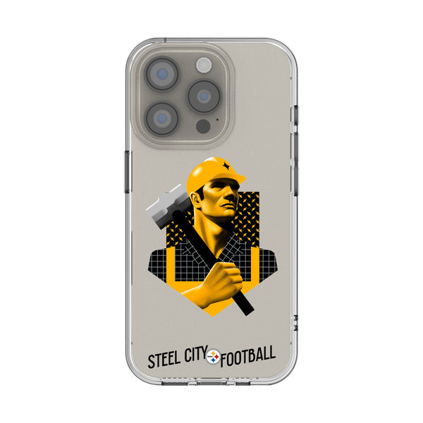 Pittsburgh Steelers 2024 Edition iPhone Clear Phone Case for Apple iPhone