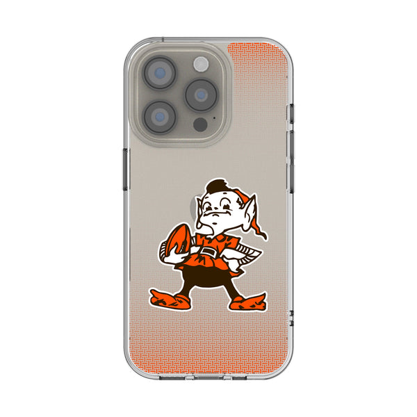 Cleveland Browns Historic Collection Linen iPhone Clear Phone Case for Apple iPhone