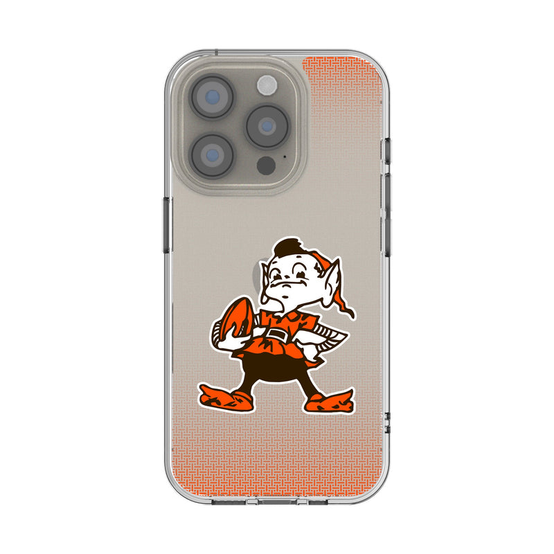 Cleveland Browns Historic Collection Linen iPhone Clear Phone Case for Apple iPhone