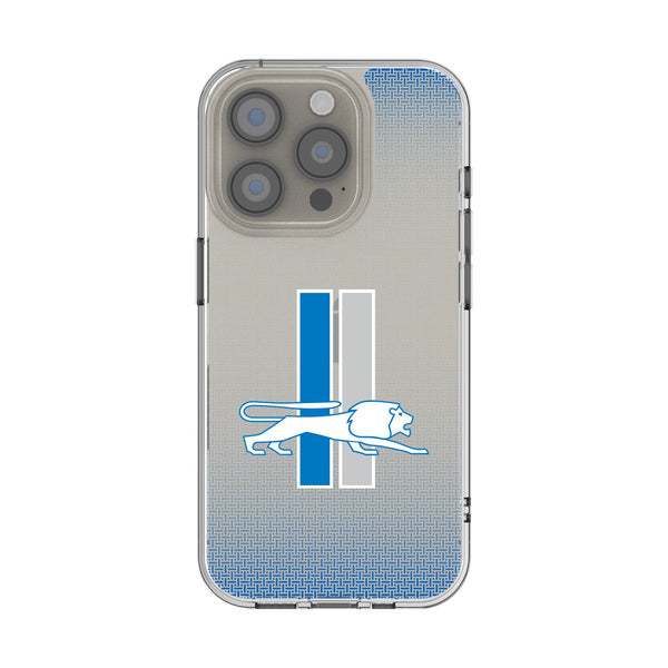 Detroit Lions Retro Linen iPhone Clear Phone Case for Apple iPhone