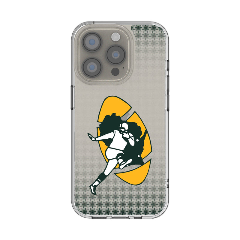 Green Bay Packers Historic Collection Linen iPhone Clear Phone Case for Apple iPhone