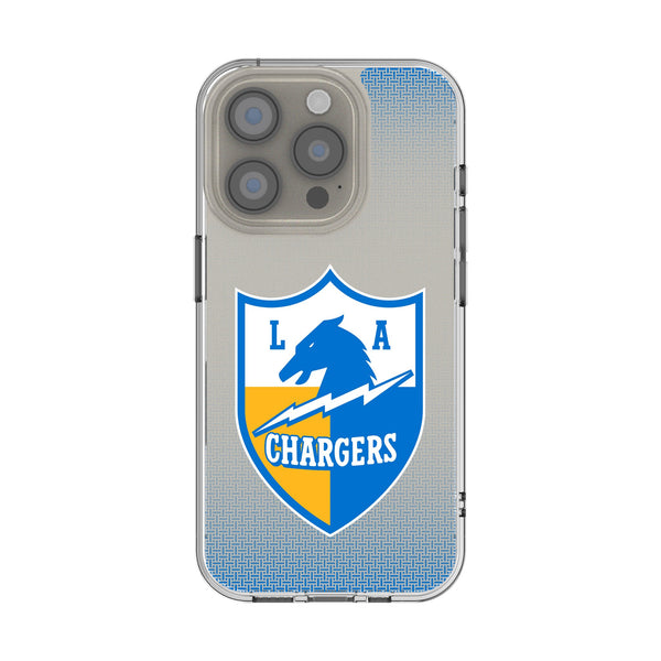 Los Angeles Chargers Historic Collection Linen iPhone Clear Phone Case for Apple iPhone