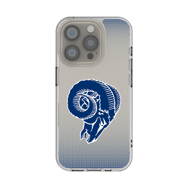 Los Angeles Rams Historic Collection Linen iPhone Clear Phone Case for Apple iPhone