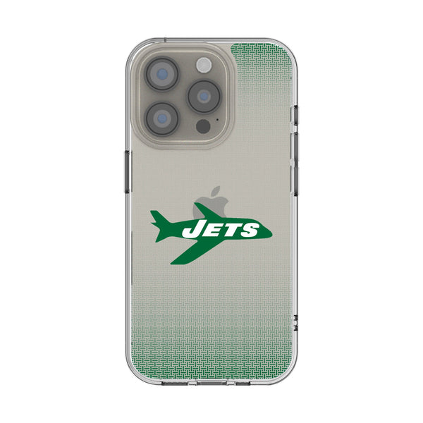 New York Jets 1963 Historic Collection Linen iPhone Clear Phone Case for Apple iPhone