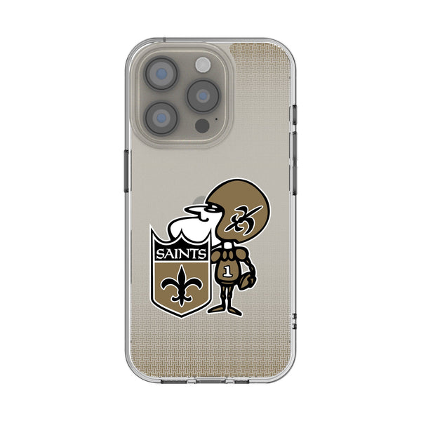 New Orleans Saints Historic Collection Linen iPhone Clear Phone Case for Apple iPhone