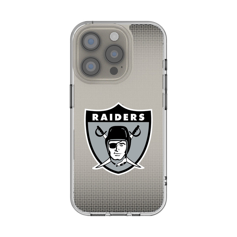 Oakland Raiders 1963 Historic Collection Linen iPhone Clear Phone Case for Apple iPhone
