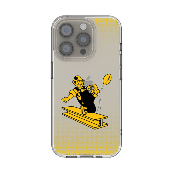Pittsburgh Steelers 1961 Historic Collection Linen iPhone Clear Phone Case for Apple iPhone