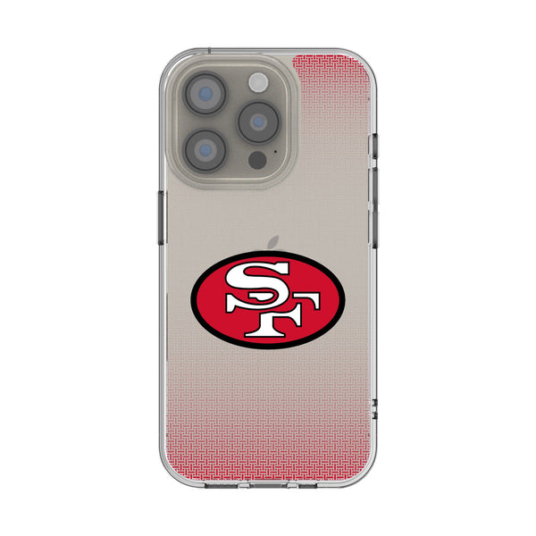 San Francisco 49ers Historic Collection Linen iPhone Clear Phone Case for Apple iPhone