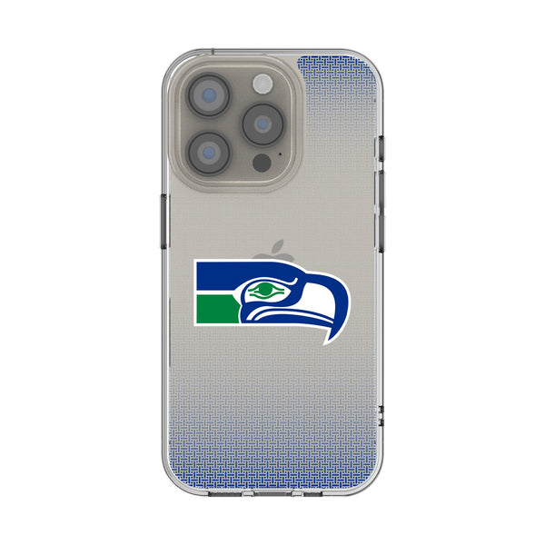 Seattle Seahawks Historic Collection Linen iPhone Clear Phone Case for Apple iPhone