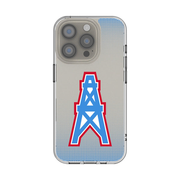 Houston Oilers Historic Collection Linen iPhone Clear Phone Case for Apple iPhone