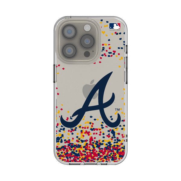 Atlanta Braves Confetti iPhone Clear Phone Case for Apple iPhone