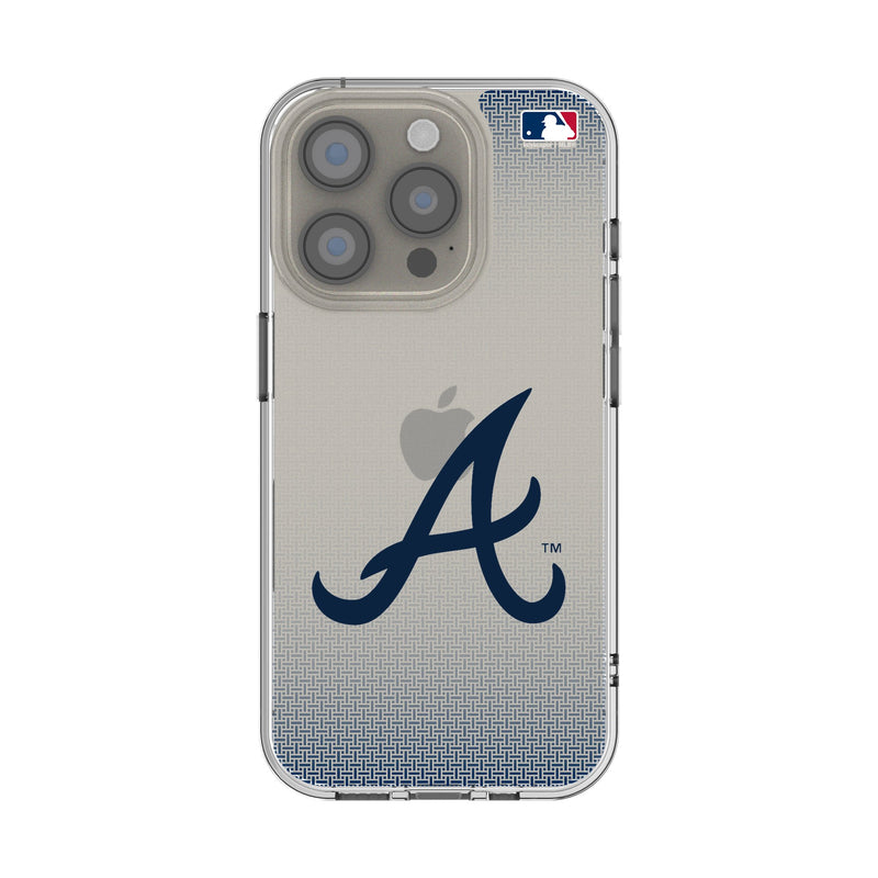 Atlanta Braves Linen iPhone Clear Phone Case for Apple iPhone