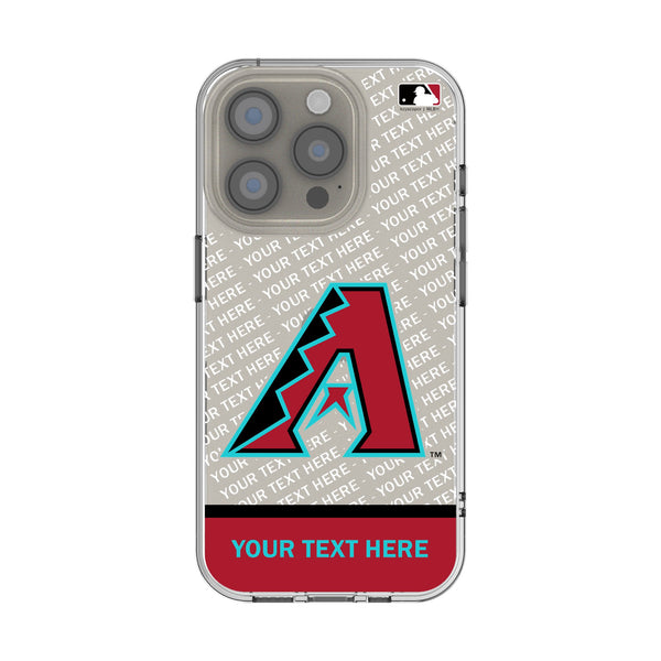Arizona Diamondbacks Personalized EndZone Plus iPhone Clear Phone Case for Apple iPhone