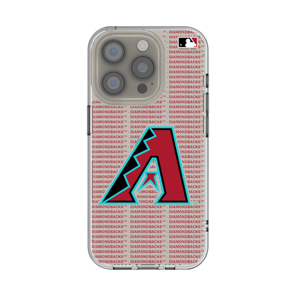 Arizona Diamondbacks Text Backdrop iPhone Clear Phone Case for Apple iPhone