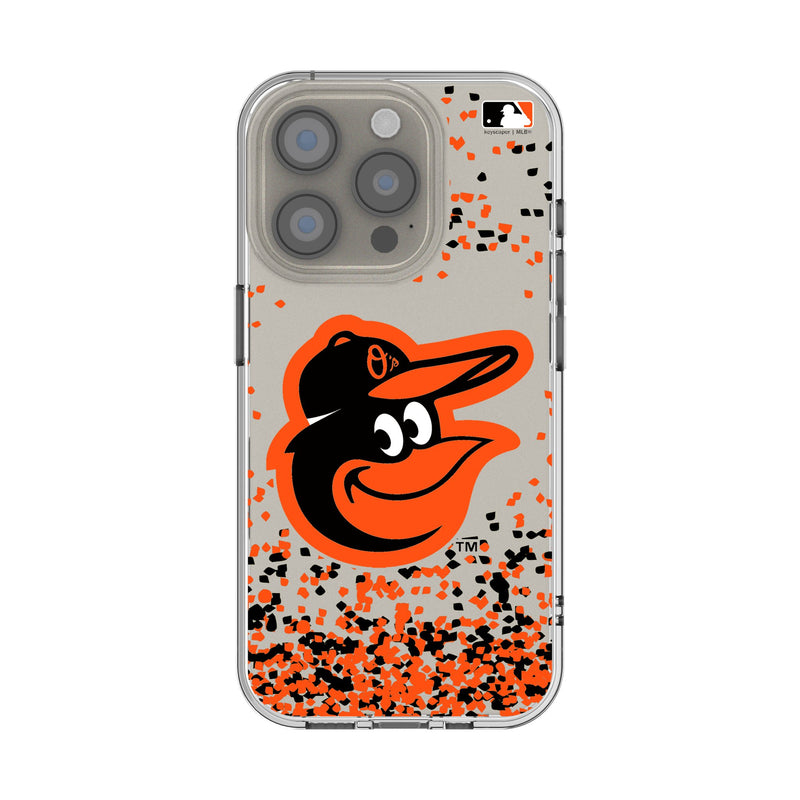 Baltimore Orioles Confetti iPhone Clear Phone Case for Apple iPhone